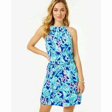 Lilly Pulitzer Corsica Blue Turtle Gianni Skort Romper XXS
