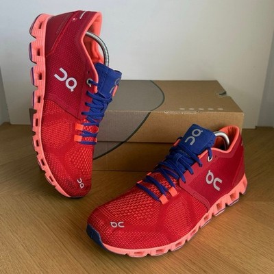 On Cloud X  Red Flash  Women Running Sneakers- SZ 9
