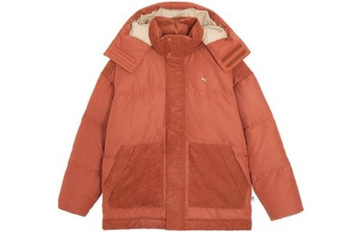 PUMA Mmq Puff Down Jacket Color Block Casual Hooded Long Sleeve Down Jacket