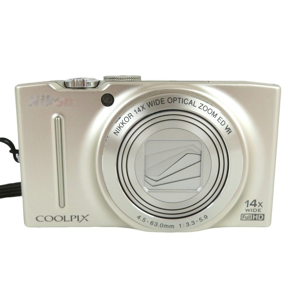 Nikon COOLPIX S8200 Silver Digital Camera 16.1MP Compact 14x Zoom