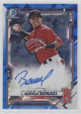 2021 Bowman Sapphire Edition Chrome Prospects Brainer Bonaci #BSPA-BB Auto 4n0