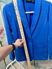 Susan Graver Weekend Marina Knit Blazer Jacket Womans Blue Size XS — photo 3