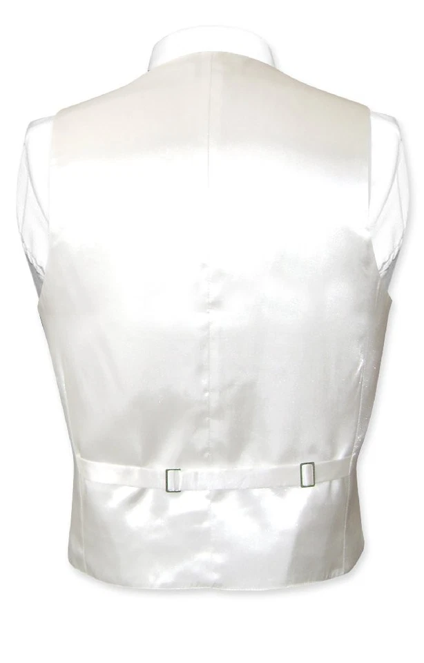 Conjunto de pajarita de vestir y pajarita color marfil blanco roto Biagio para hombre Foto 2 de 4