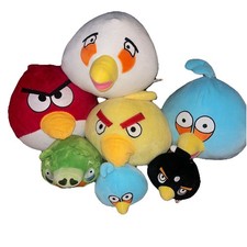 Angry Birds Plush Bundle Mixed LotVarious Sizes  Characters Toys Rare