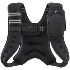 ZELUS Weighted Vest, 6lb/8lb/12lb/16lb/20lb/25lb/30lb Weight Vest with Reflec...