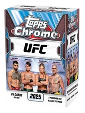 2025 TOPPS CHROME UFC Value Blaster Box MMA 24 Cards - New In Box - Sealed