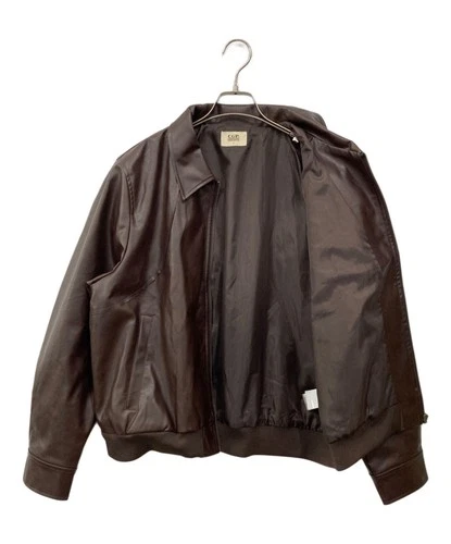 Codegraphy Fake Leather Jacket Men's Size Free Brown image 3