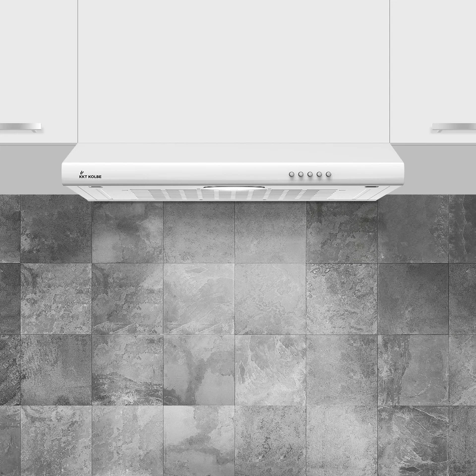 KKT KOLBE Cappa sottopensile 60cm bianco Funzionamento a pulsante - Immagine 2 di 4