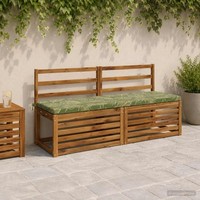 Bankkissen Soest 100 % Polyester Blattdesign 140 X 50 X 5 Cm