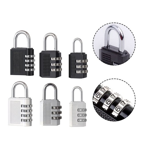 Padlock Suitcase 4-Digit Password Accessories Combination Fittings High Security - Picture 2 of 78