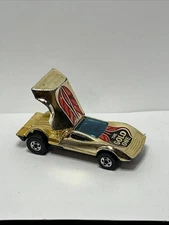 Hot Wheels Buzz-Off The Gold One 1969 Gold Chrome Blackwall - Made In Hong Kong