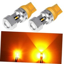 7443 7444 LED Turn Signal Light Bulb, 3600LM Super Bright 7440 Amber Yellow
