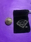 Pure Silver Hand Pour Diamond 1 oz .999 Fine Monarch Precious Metals W/Gift Bag