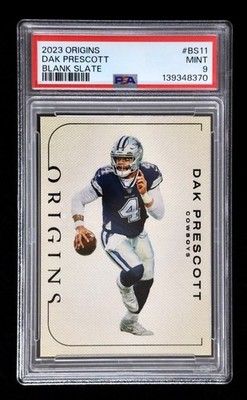2023 Origins Blank Slate Dak Prescott PSA 9 SSP Cowboys Case Hit #BS-11 CM2