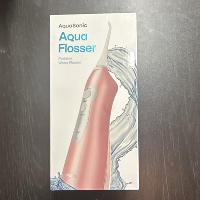 #ad #ad AquaSonic Aqua Flosser Portable Water Flosser Pink 3 Pressure Settings $27.00
