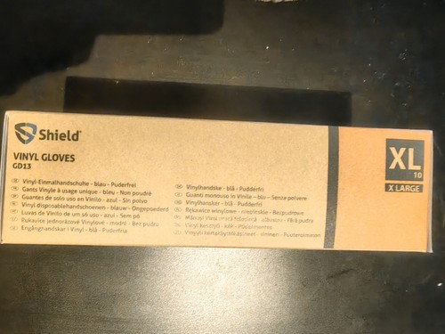 100 PC Large Powder Vinyl Clear Disposable Gloves Multi Work Hand Care - Picture 2 of 3