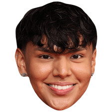 Jojo Jackson (Smile) Celebrity Mask, Flat Card Face, Fancy Dress Mask