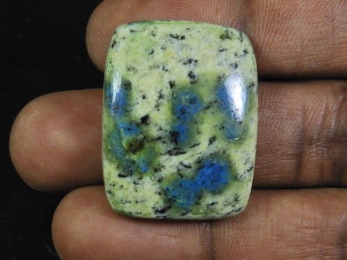 47Cts. 100% Natural K2 Azurite Cabochon Octagon Loose Gemstone 24X31X06MM