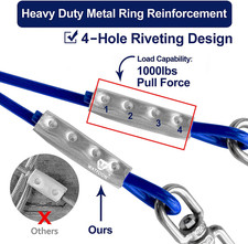 Tie Out Cable for Large Dog Runner for Yard, Pet Run Leash Heavy Duty Swivel ...