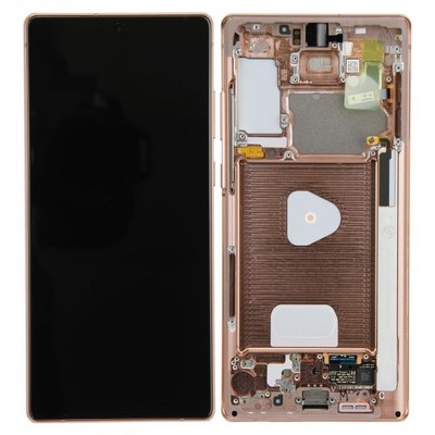 Original Samsung Galaxy Note 20 Display Touchscreen Bildschirm Rahmen Bronz Gold