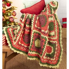 Herrschners  Christmas Eve Throw Crochet Kit