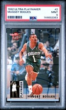 1992 ULTRA PLAYMAKER #2 MUGGSY BOGUES PSA 9