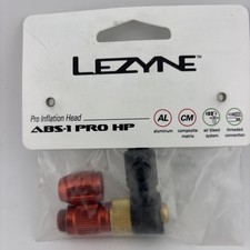 Lezyne ABS-1 Pro HP High Pressure Road Bicycle Pump Chuck Presta Schrader Valve