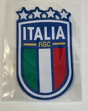 ITALY - NATIONAL FOOTBALL CLUB - Soccer - WOVEN Iron-On Patch
