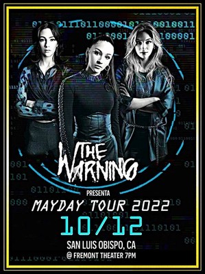 THE WARNING MAYDAY TOUR 2022  TIN POSTER   