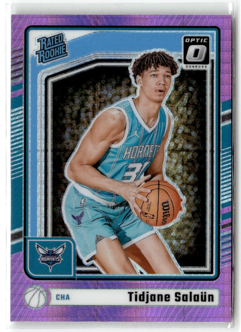2024-25 Donruss Optic #286 Tidjane Salaun Hyper Pink