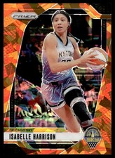 2024 Panini Prizm WNBA #6 Isabelle Harrison Ice Orange Prizms