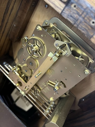 RARE Kieninger J1212 Regulator Wall Clock NEW ENGLAND CLOCK CO. Triple Chime VTG - Picture 10 of 15