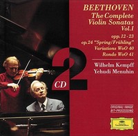 Ludwig Van Beethoven - Beethoven Violin Sonatas Vol.1 - Cd - G3Z