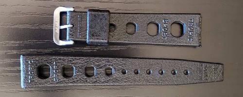Clean Vintage 1960's Authentic 'Tropic Sport' 'Acier' 18mm Rubber Watch Band - Bild 3 von 5