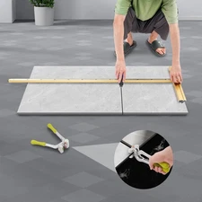 Portable Tile Cutter Manual Tile Cutter W/ Two Spare Blades Cutting Length-120cm
