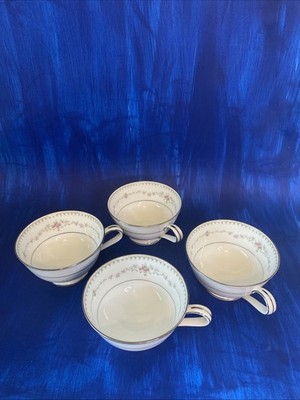 Noritake Set Of Four Cups, Fairmont Pattern