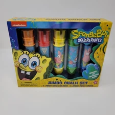 SpongeBob Squarepants Jumbo Chalk Set Nickelodeon Kids Outdoor Fun