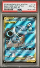 PSA 10 Blastoise & Piplup GX Sun & Moon Cosmic Eclipse 214/236 FA Holo Pokemon