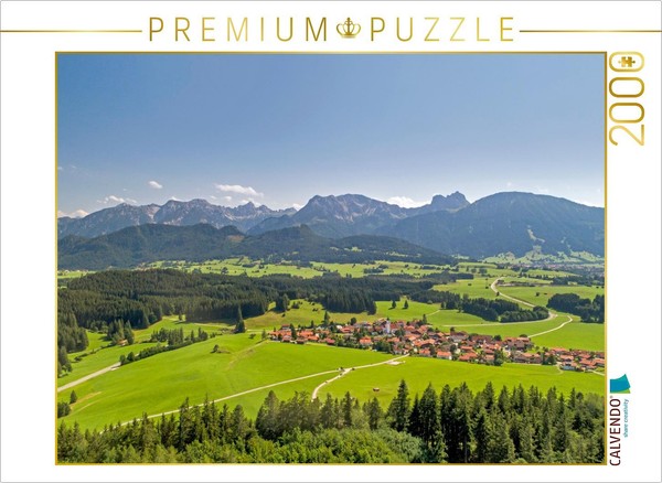 Calvendo Puzzle View Across Zell Toward The Aggenstein | 2000 Pieces, Finished S-image