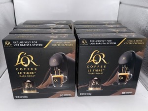 140 count L'OR Coffee Capsules Le Tigre Dark Roast Barista Loose/bulk