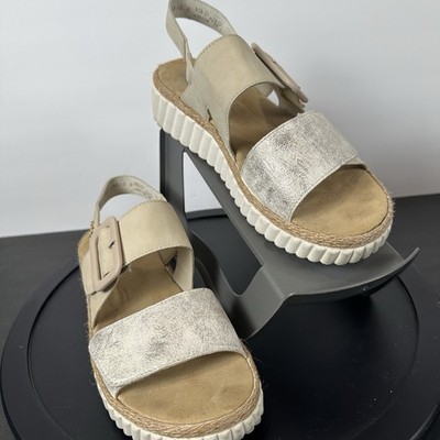 Womens Rieker Extra Wide Fit Buckle Detailed Summer Sandals 69260 EU 40