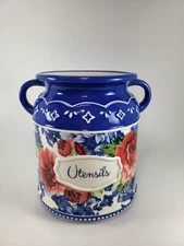 The Pioneer Woman Heritage Floral Utensil Holder Stoneware 