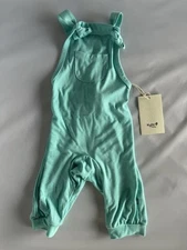 NEW NWT Kyte Baby Bamboo Jersey Overalls Robin Blue 18-24m Toddler Overall CUTE