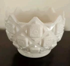 Vintage Westmoreland Milk Glass “Old Quilt” Pattern 4.5” Bowl