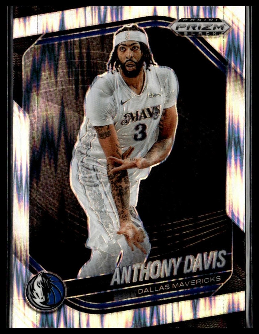 2024-25 Panini Prizm Black 177 Anthony Davis Dallas Mavericks Skewed 243/249