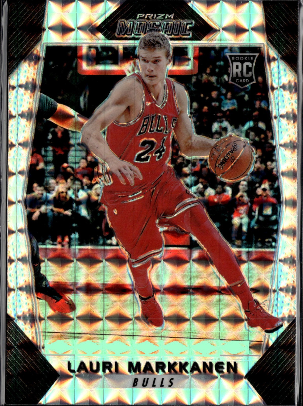 Lauri Markkanen 2017-18 Panini Prizm Mosaic RC Rookie Bulls F6