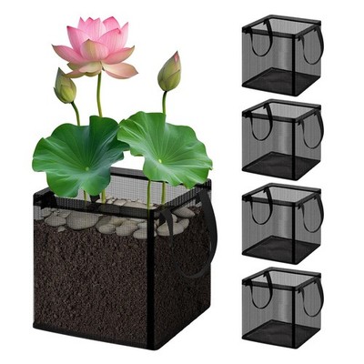 Aquatic Planting Bags with Handles7.8'' Aquatic Pond Planter for Pond Square G...