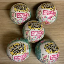 5 MGA Entertainment Make It Mini Food Cafe Mini Collectibles - 591818 New Sealed