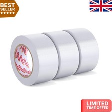 Heavy-Duty Waterproof Duct Tape, 3 Rolls 48mm x 18m - Indoor & Outdoor Use 0.33 per metre