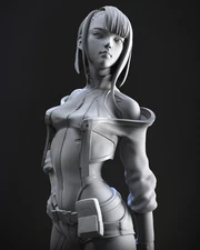 Lucy Cyberpunk 2077 Statue - UNPAINTED CA3D Resin Model Kit Figure Edgerunner